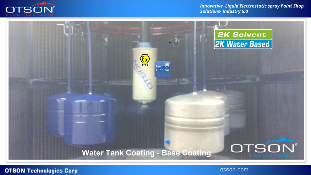 Auto Electrostatic Disk (Disc) Coating Process- OTSON Liquid Electrostatic